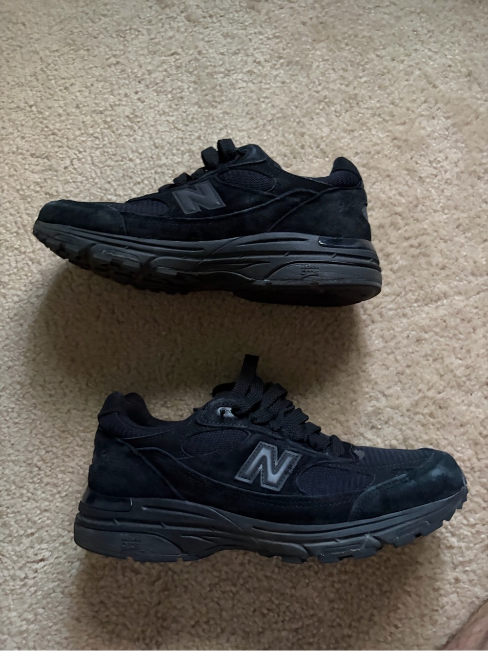 New Balance Men's 993 Triple Black Size 8.5